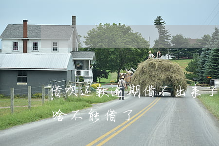 借呗还款逾期借不出来了(借呗没有过逾期为啥不能借了)