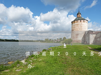 借呗逾期200天多少钱(借呗逾期20天咋办)