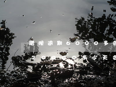 借呗逾期6000多会被起诉吗-借呗逾期20000多少天会起诉,我已经还了2000多