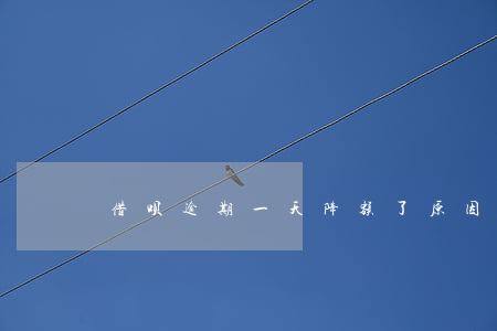 借呗逾期一天降额了：原因与解决办法