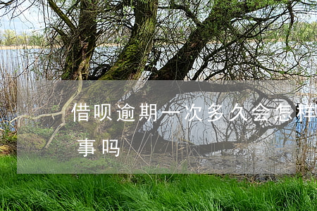 借呗逾期一次多久会怎样(借呗逾期几小时有事吗)