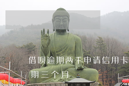 借呗逾期两千申请信用卡(借呗10000逾期三个月)