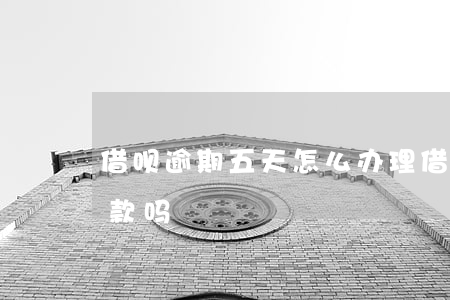 借呗逾期五天怎么办理(借呗逾期5天影响贷款吗)
