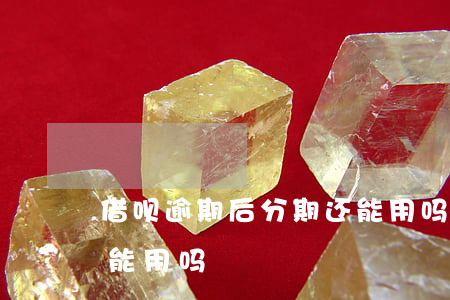 借呗逾期后分期还能用吗(借呗逾期后分期还能用吗)