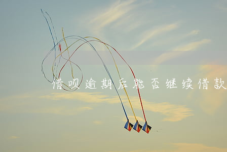 借呗逾期后能否继续借款？原因及解决办法