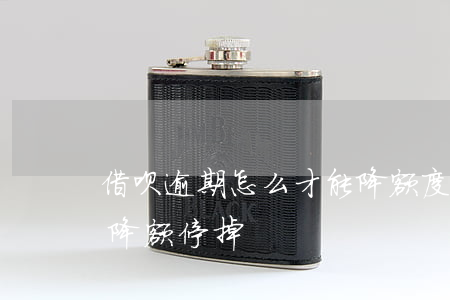 借呗逾期怎么才能降额度(借呗逾期多少天会降额停掉)