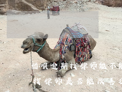 借呗逾期找律师能不能缓解征信，借呗逾期后找律师是否能改善征信问题？