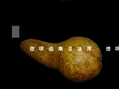 借呗逾期没法用-借呗逾期不能再借了吗