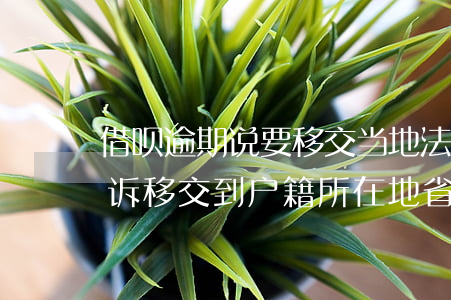借呗逾期说要移交当地法院(借呗逾期说要起诉移交到户籍所在地省)