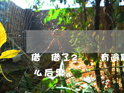 借唄借了2萬沒有逾期(借唄兩萬不還會有什么后果)
