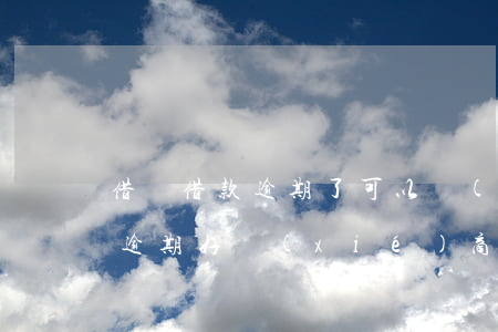 借唄借款逾期了可以協(xié)商嗎(借唄逾期好協(xié)商嗎)