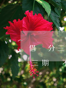 借唄分三期逾期沒還利息怎么計算-借唄分三期還不上怎么辦