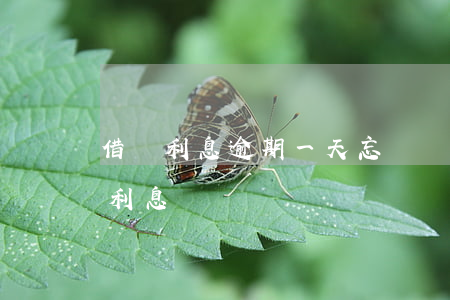 借唄利息逾期一天忘記還了(借唄逾期一天有利息嗎)