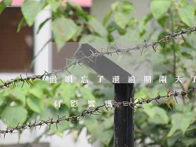 借唄忘了還逾期兩天了(借唄忘還了逾期三天有影響嗎)