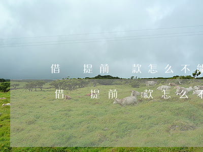 借唄提前還款怎么不能恢復(fù)額度-借唄提前還款怎么不能恢復(fù)額度了