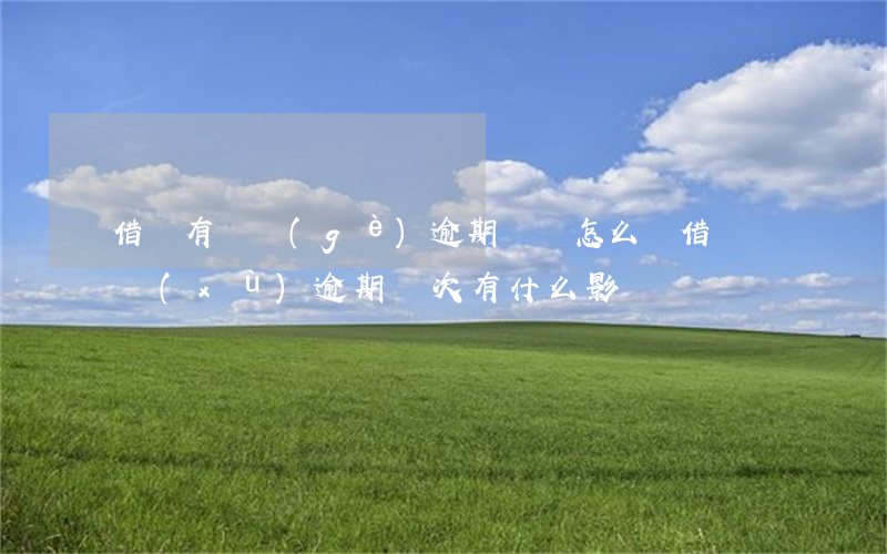 借唄有兩個(gè)逾期記錄怎么還(借唄連續(xù)逾期兩次,有什么影響)