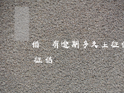 借唄有逾期多久上征信嗎(借唄有逾期多久上征信嗎)