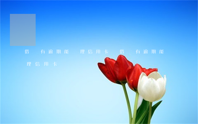 借唄有逾期能辦理信用卡嗎(借唄有逾期能辦理信用卡嗎)