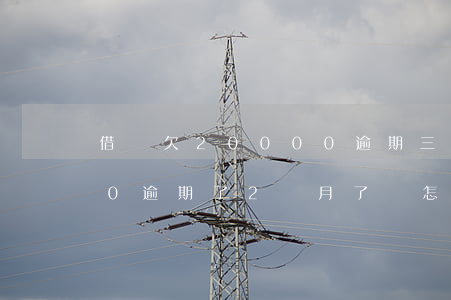 借唄欠20000逾期三個月(借唄欠3000,逾期了2個月了會怎么樣)