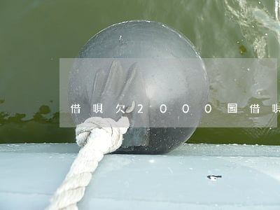 借唄欠2000圖(借唄欠40000圖片)
