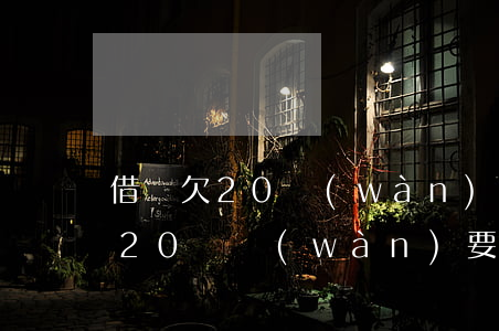 借唄欠20萬(wàn)逾期2年(借唄欠了20幾萬(wàn)要逾期了怎么辦)