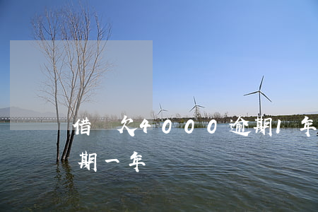 借唄欠4000逾期1年(借唄欠4000逾期一年)