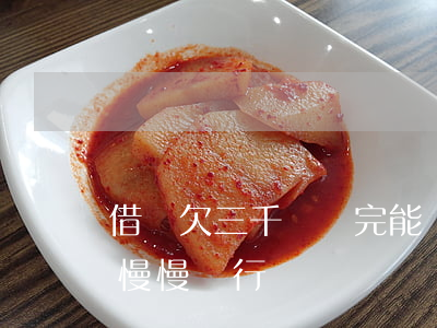 借唄欠三千沒還完能貸款嗎(借唄逾期三千多,慢慢還行嗎)