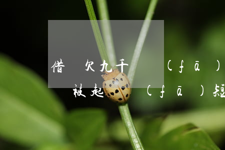 借唄欠九千會發(fā)傳票嘛(借唄欠款一萬被起訴發(fā)短信說明天開庭)