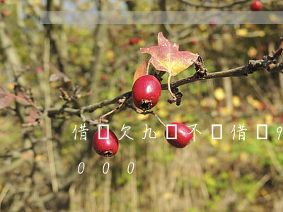 借唄欠九萬不還(借唄9萬還不起了,每月還1000)