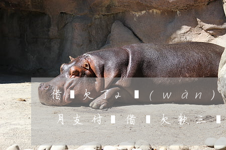 借唄欠了2萬(wàn)逾期6個(gè)月(支付寶借唄欠款三萬(wàn)逾期一年多)