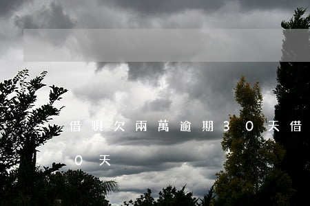 借唄欠兩萬逾期30天(借唄欠2萬逾期140天)