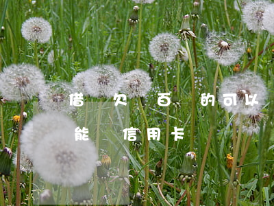 借唄欠幾百塊的可以辦信用卡嗎(借唄有借款能辦信用卡嗎)