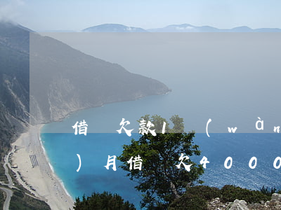借唄欠款1萬(wàn)多逾期4個(gè)月(借唄欠4000逾期一年)