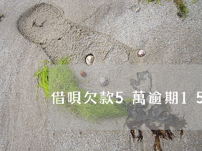借唄欠款5萬逾期15天