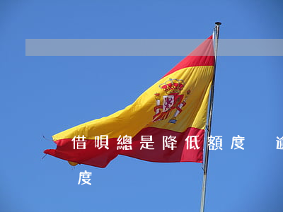 借唄總是降低額度沒逾期(借唄一直在降低額度)