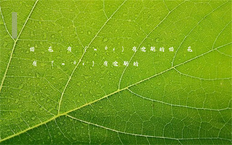 借唄花唄有沒(méi)有逾期的(借唄花唄有沒(méi)有逾期的)