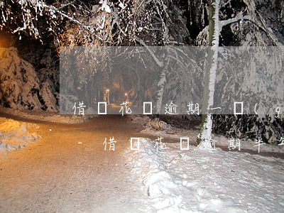 借唄花唄逾期一個(gè)月打電話說上門-借唄花唄逾期半年了,接到電話說要上門調(diào)查