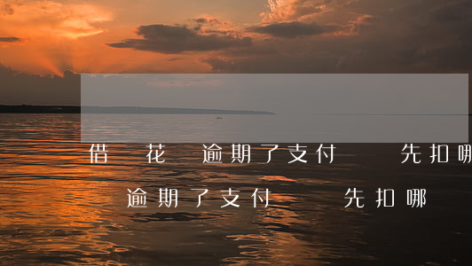 借唄花唄逾期了支付寶會先扣哪個-借唄花唄逾期了支付寶會先扣哪個錢