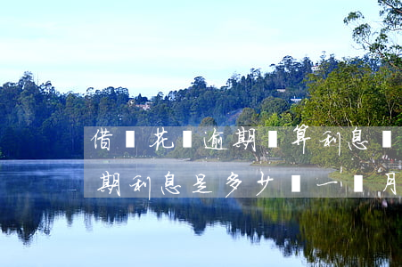 借唄花唄逾期還算利息嗎(支付寶借唄如果逾期,利息是多少錢一個月)