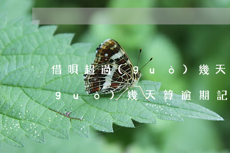 借唄超過(guò)幾天算逾期 借唄超過(guò)幾天算逾期記錄