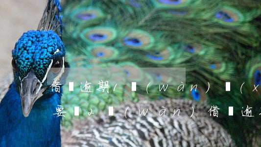 借唄逾期1萬(wàn)現(xiàn)在要還2萬(wàn)（借唄逾期1萬(wàn)現(xiàn)在要還2萬(wàn)）