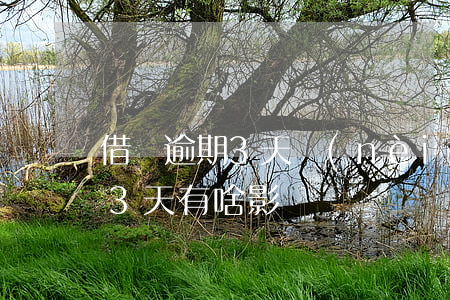 借唄逾期3天內(nèi)的利息(借唄逾期3天有啥影響嗎)