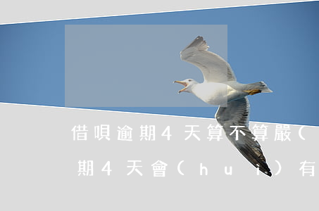 借唄逾期4天算不算嚴(yán)重(借唄逾期4天會(huì)有什么后果?,有獎(jiǎng)問答)