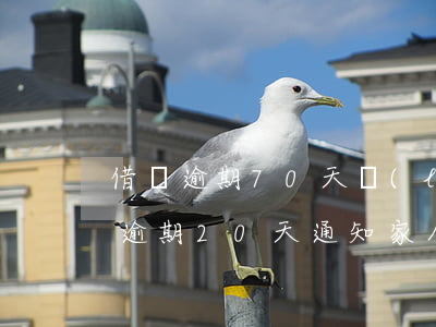 借唄逾期70天聯(lián)系家人(借唄逾期20天通知家人)
