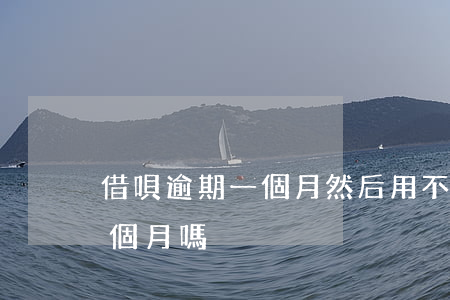 借唄逾期一個月然后用不了(借唄可以逾期一個月嗎)
