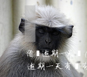 借唄逾期一天應(yīng)該沒事吧(借唄逾期一天有沒有問題?)
