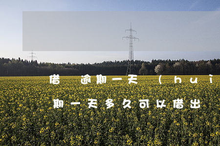 借唄逾期一天會(huì)怎樣處理(借唄逾期一天多久可以借出來)