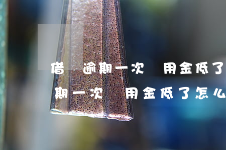 借唄逾期一次備用金低了怎么回事-借唄逾期一次備用金低了怎么回事啊
