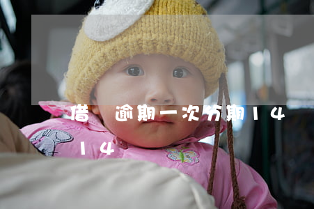 借唄逾期一次分期14筆(借唄逾期一次分期14筆)