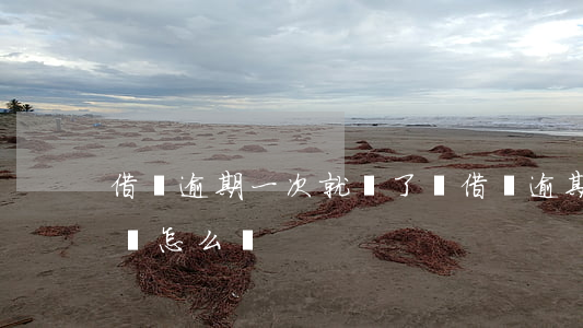 借唄逾期一次就關了嗎(借唄逾期一次就關了嗎怎么辦)